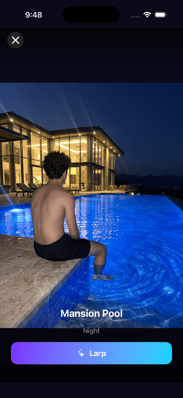 Generated result preview