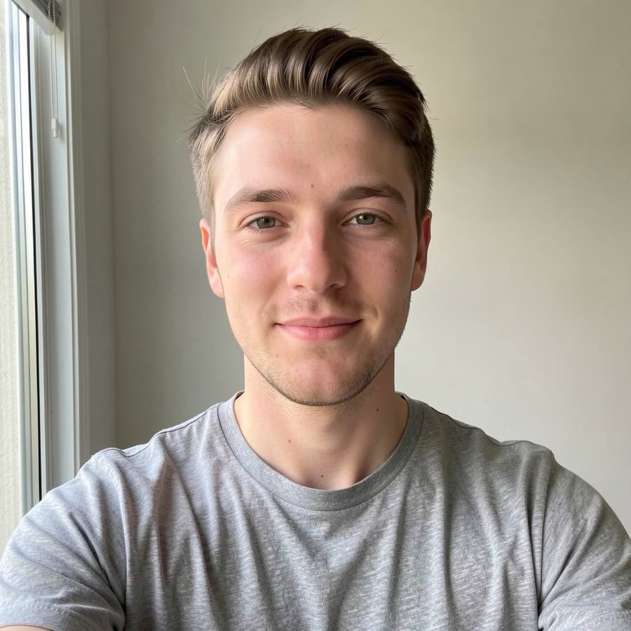 A plain selfie