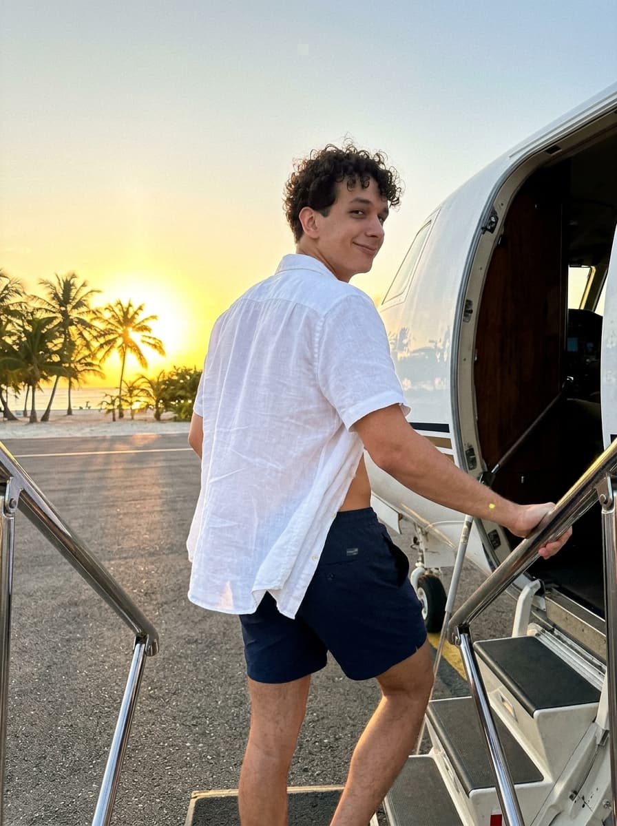 Private Jet Beach